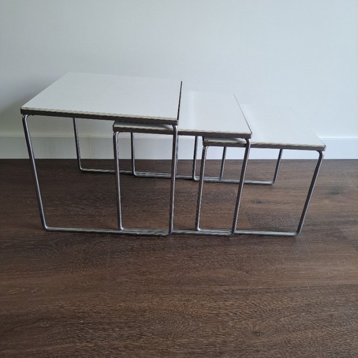 Brabantia Nesting Tables - Set of 3 vintage side tables