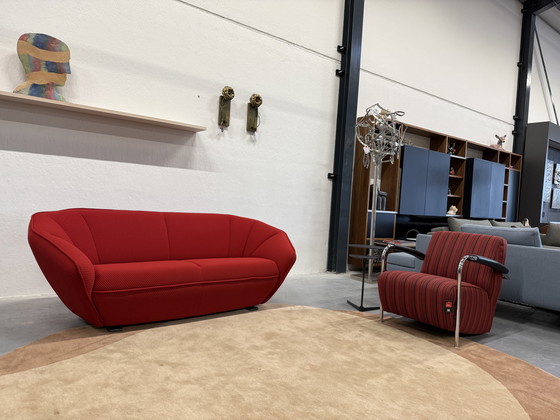 Image 1 of Pode Colla Divano 2,5 posti in tessuto Kvadrat Mosaico Rosso 203