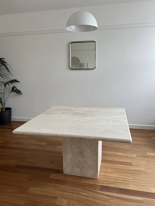  Italian Travertine Table - Square