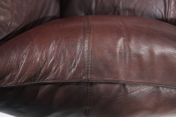 Image 1 of Perfecte, gepatineerde Le Bambole leren bank van Mario Bellini - B&B Italia