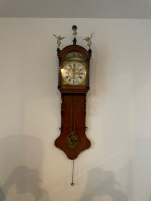 Antico orologio a pendolo frisone circa 1850