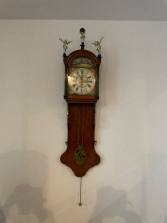 Image 1 of Antique Frisian grandfather clock circa 1850