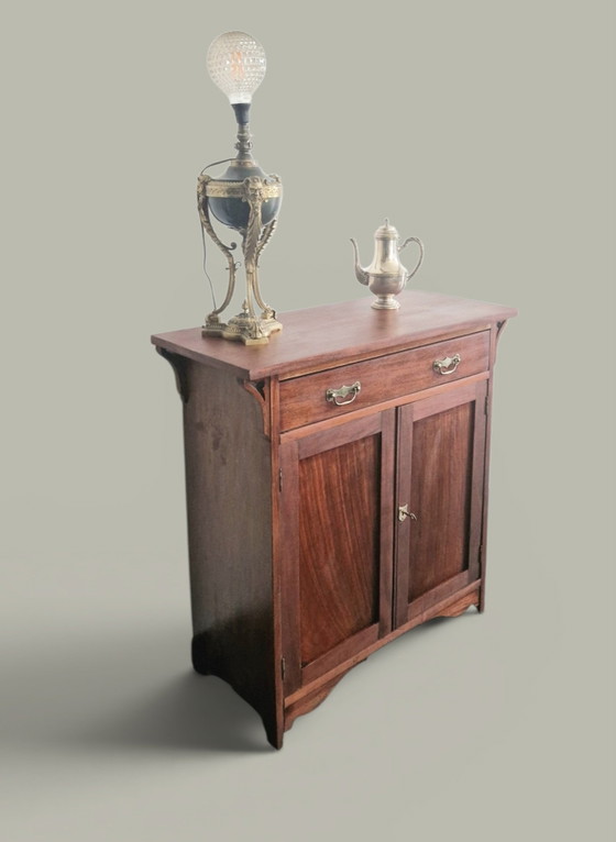 Image 1 of Credenza in mogano firmata Maple & Co - XIX secolo