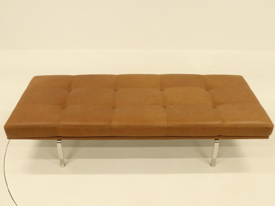 Image 1 of Sofá cama Arne Vodder AV57 de cuero coñac para Nielaus