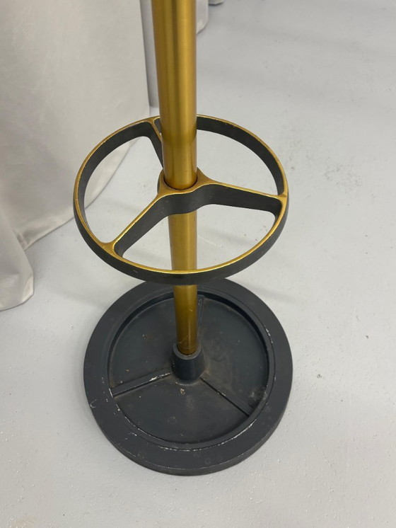Image 1 of Vintage Brass & Metal Coat Stand by Jacques Adnet, France 1950’s