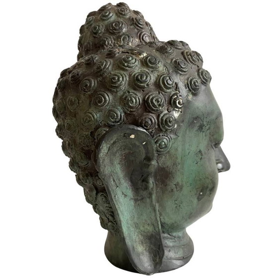 Cabeza de Buda de Bronce – meditación serena – lote 156 – Esculturas, Bronze (photo 3 of 9)