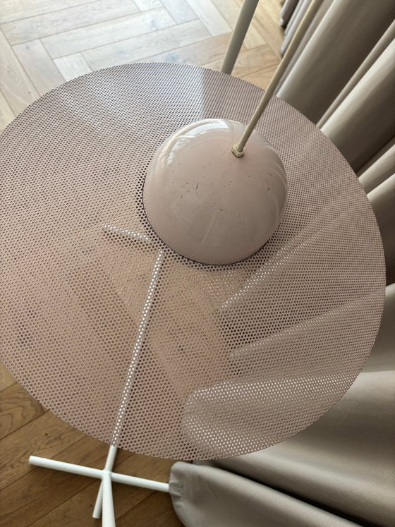 Vintage IKEA LYRIK hanglamp | Geperforeerd zachtroze | 1984 Scandinavisch – Hanglampen, Metal (photo 7 of 13)