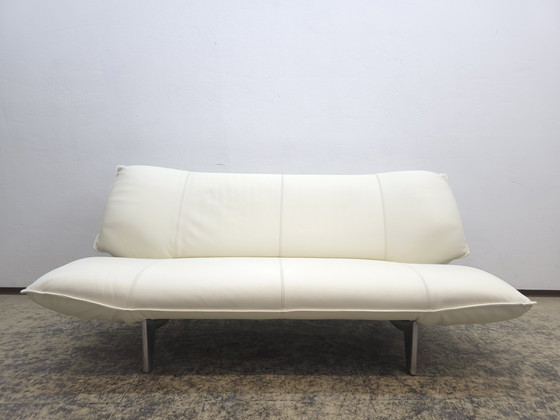 Image 1 of Leolux Tango sofá de diseño de dos plazas blanco crema sofá de cuero Top