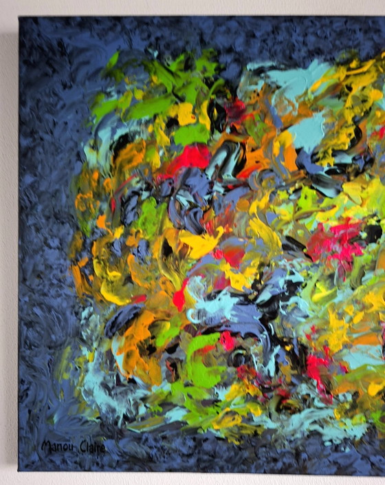 Out Of The Blue – Manou Claire, Paintings & Drawings, Wood, Canvas (photo 3 of 8)