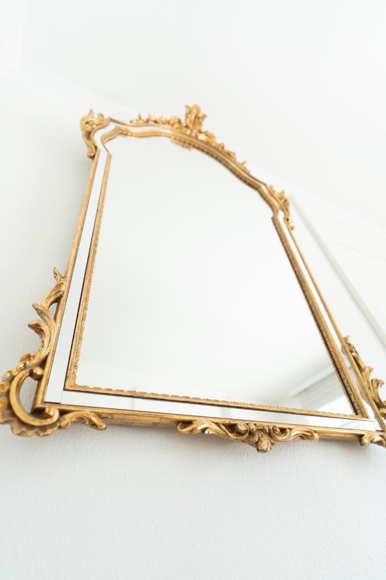 Image 1 of Specchio barocco antico – Foglia d'oro su legno