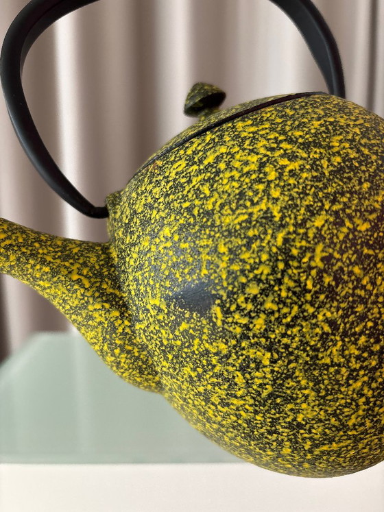 Teiera in ghisa, gialla e nera, Accessori da cucina, Giallo (foto 6 di 10)
