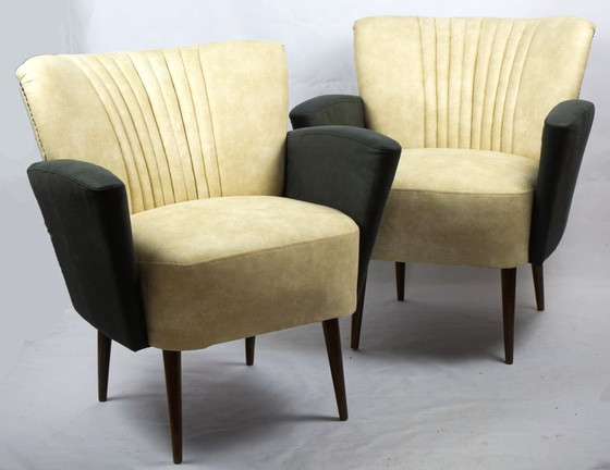 Set of Vintage Lounge Chairs, 1950s – Chairs and lounge chairs, Velvet (photo 4 of 6)