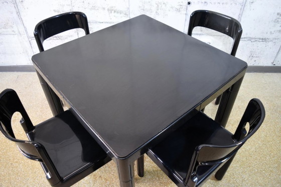 Image 1 of Mesa de comedor de plástico Elco de los años 60 con 4 sillas.