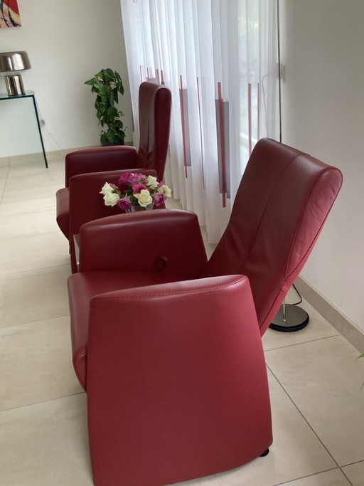 Fauteuils en cuir Leolux, fauteuils inclinables