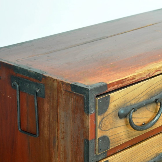 Japanese Tansu chest of drawers, circa 1870, Iron, Wood, Black (photo 8 of 18)