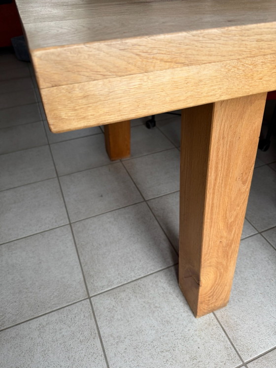 Tavolo da pranzo in rovere massiccio - robusto ed elegante, Tavoli da pranzo, Legno, Marrone (foto 7 di 13)