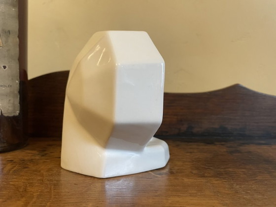 Image 1 of Soap dish White Porcelain Art Deco 1930 French