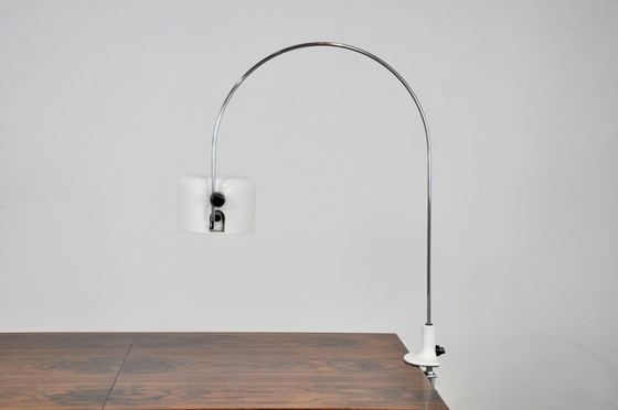 Image 1 of Lampe agrafe de la serie "Coupé" par Joe Colombo pour O-Luce, circa 1970