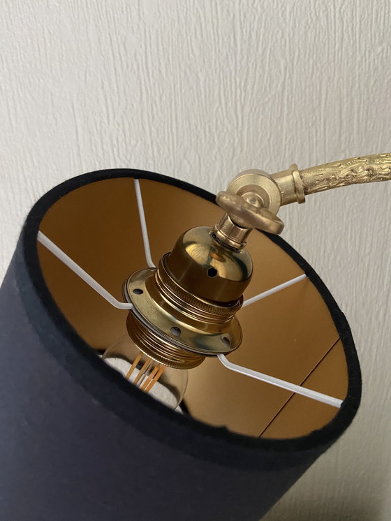 Image 1 of Lampe de bureau vintage articulée en bronze