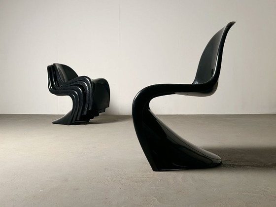 Six chaises de Verner Panton pour Fehlbaum 1975 – Herman Miller, Chaises de salle à manger, Plastic (photo 4 of 9)
