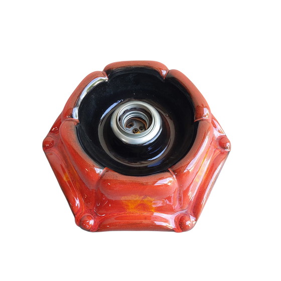 Image 1 of Vintage wandlamp keramiek 