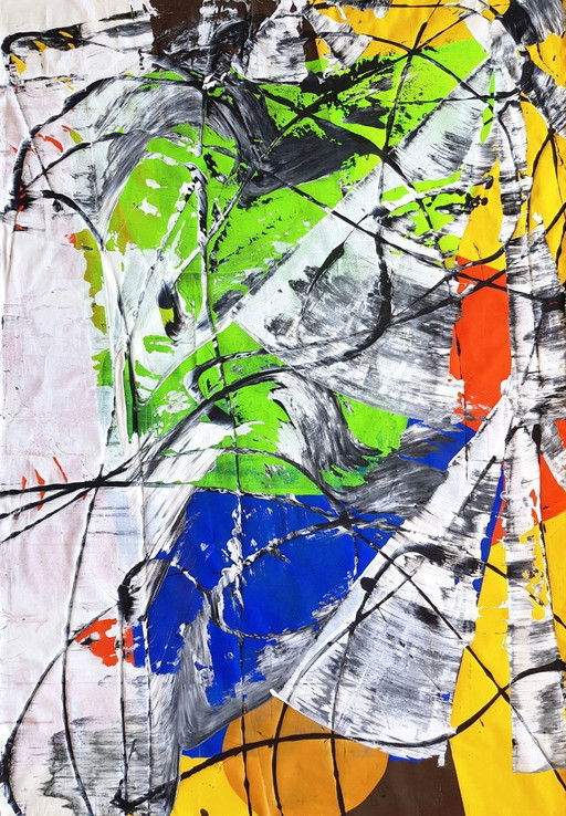 Jürgen Angeler - Green Gemstone - 200 x 140 cm