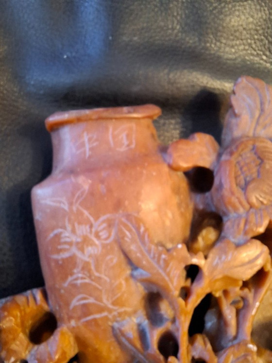 Image 1 of Vintage Soapstone Carving - Chinese 