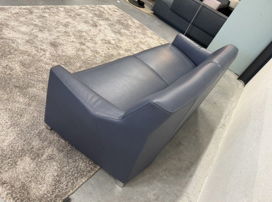 Image 1 of Leolux Calynn 3-Sitzer-Sofa, Senso Tempest blaues Leder