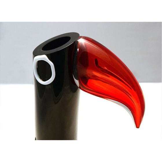 Image 1 of Vintage Murano glass toucan by Carlo Moretti, 1960s