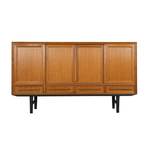 Oak highboard, Danish design, 1960s, production: Denmark
