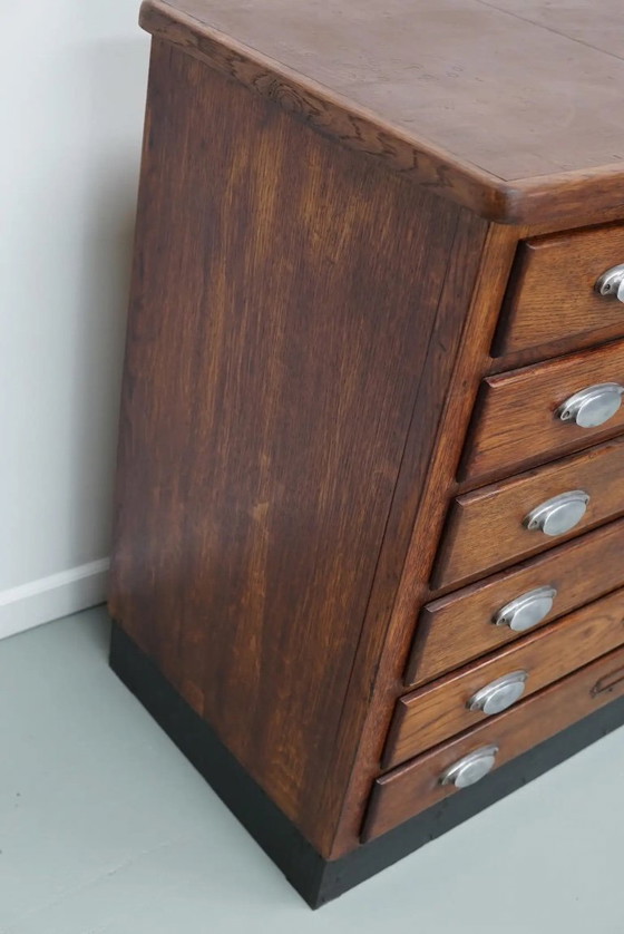 Image 1 of Armoire de mercerie vintage en chêne français, années 1950