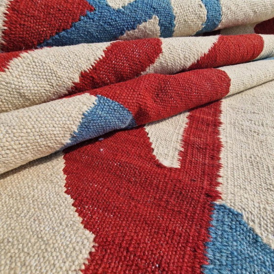 Tapis en laine inspiré de l'œuvre sans titre de Willem de Kooning (1984) | Tissé à la main, style moderne (photo 8 of 10)