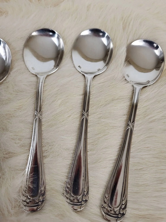 6 silver-plated metal spoons – Cutlery Sets (photo 5 of 10)