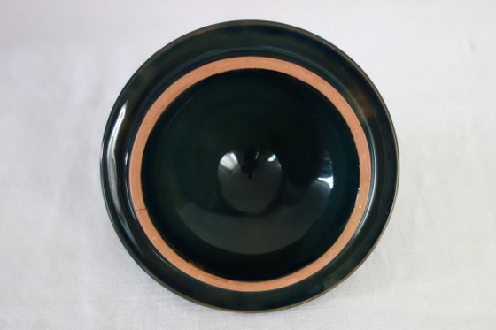 Image 1 of Large covered ceramic vase in the Bitossi style, Italy, 1970s