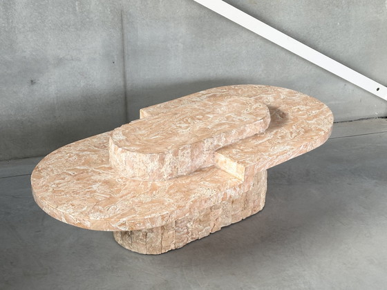 Vintage mactanstone salontafel jaren 80 – Steen (photo 6 of 7)