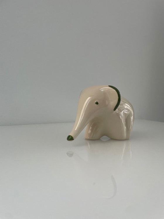Image 1 of Retro ELKI ceramic elephant figurine