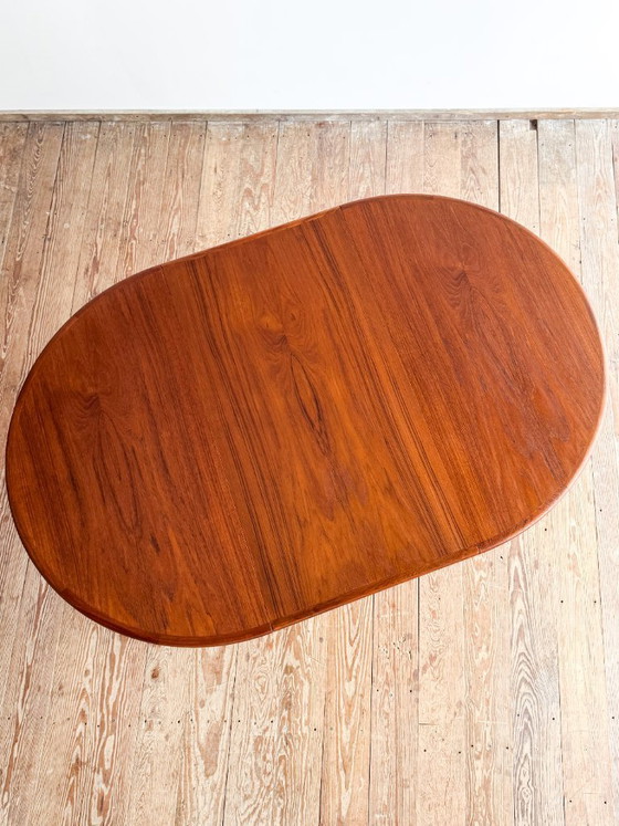 Image 1 of Deense uitschuifbare teakhouten eettafel van Sigh and Son