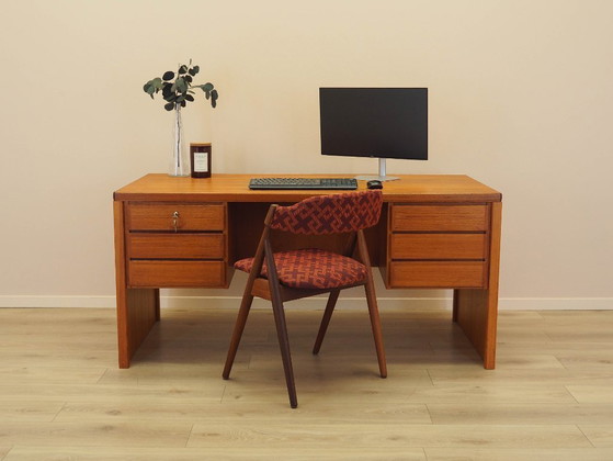 Image 1 of Scrivania in teak, design danese, anni '70, prodotta da Omann Jun