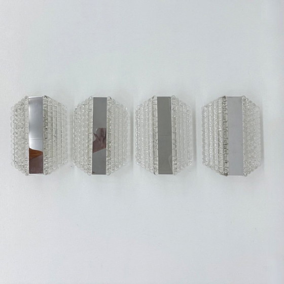 Image 1 of Juego de 4 apliques / candelabros kaiser Leuchter , años 70 Alemania