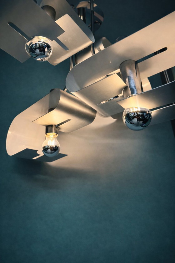 Image 1 of Lampadario Space Age anni '70 Gaetano Sciolari