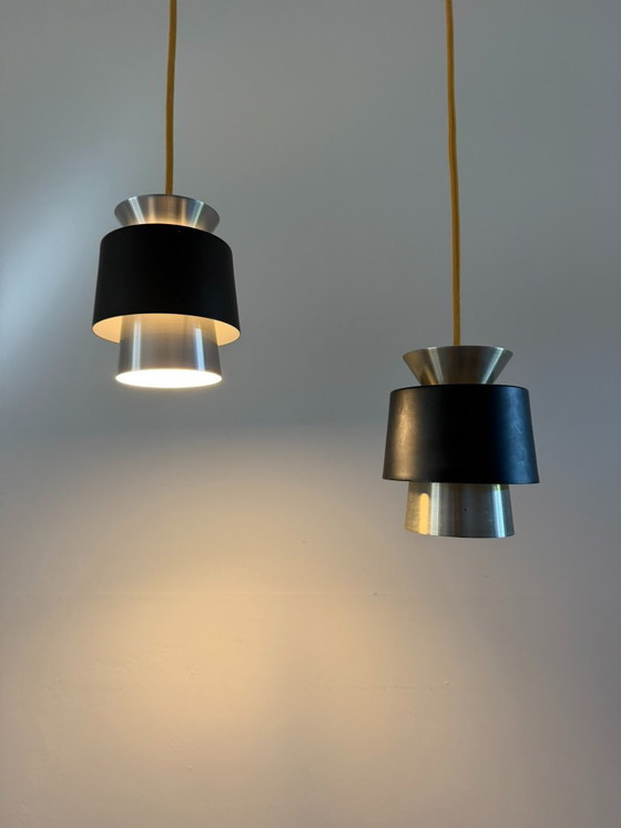 Vintage Danish set of 2 pendants - Tivoli style lamp – Danish design, Pendant lamps, Aluminium (photo 5 of 9)