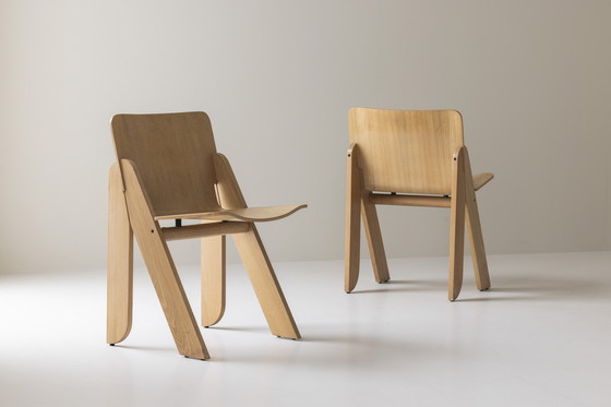 Image 1 of Rare Set Of Four Peota Dining Chairs By Gigi Sabadin For Stilwood, 1970S.