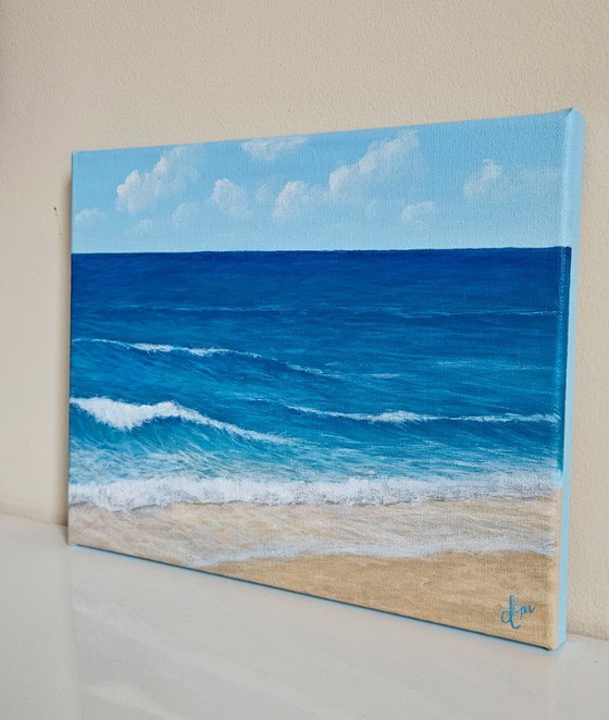 Image 1 of Original handmade acrylic sea painting