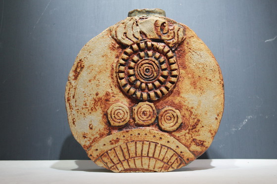 Image 1 of Mid Century Brutalist Keramik Vase