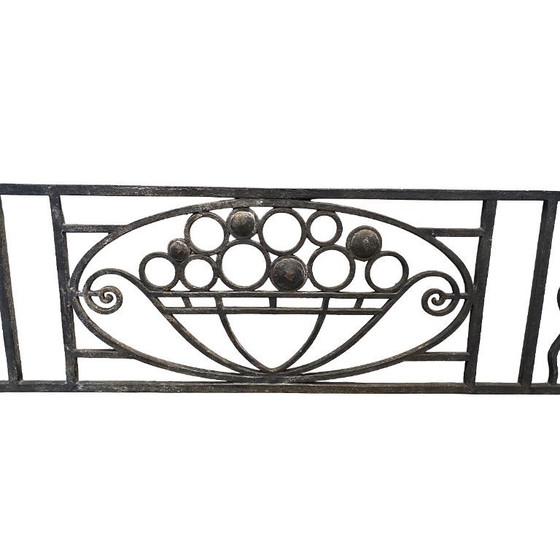 Image 1 of Französischer Art-Deco-Gusseisenzaun, ca. 1930/1940