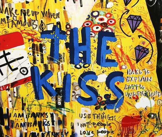 Image 1 of Jisbar (Jean-Baptiste Launay) - Il bacio, 2023 - Gicleé - firmato a mano