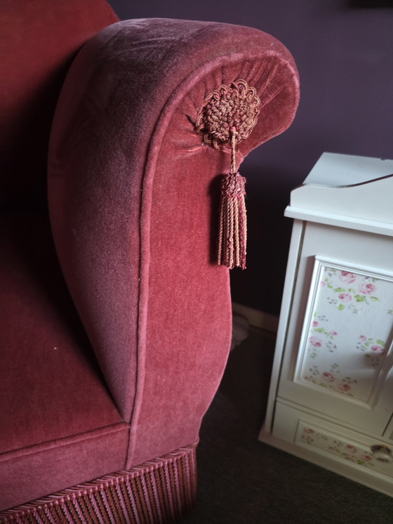 Image 1 of Vintage bankje oudroze