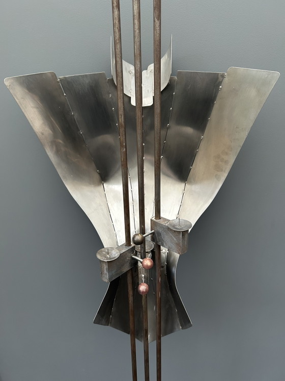 Image 1 of „Lady Hamilton“, ein brutalistisches Lichtobjekt von Reinhard Stubenrauch – 1980er Jahre