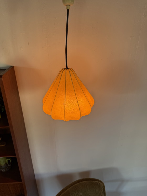 Image 1 of Lampada a sospensione vintage bozzolo, Goldkant Leuchten '60