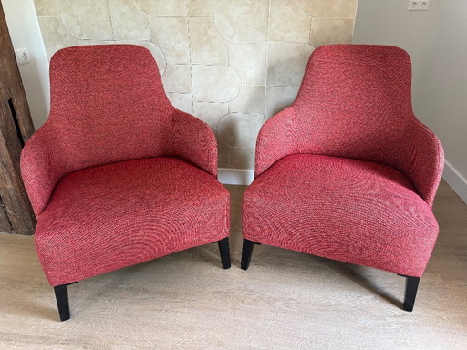 Hofstede-Raanhuis armchairs, 2 pieces